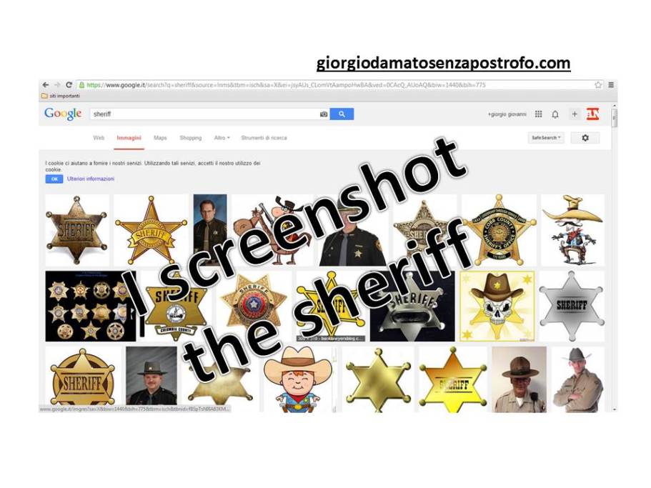 I screenshot the sheriff